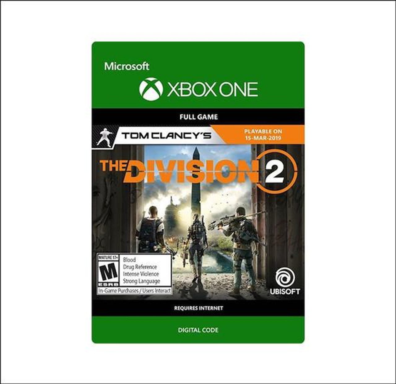 Microsoft Tom Clancys The Division 2 Standard Edition for Xbox One - ESD 
