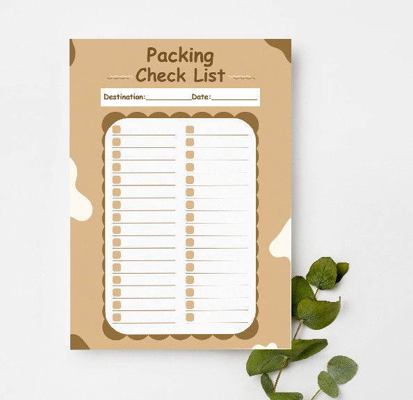 Packing Checklist