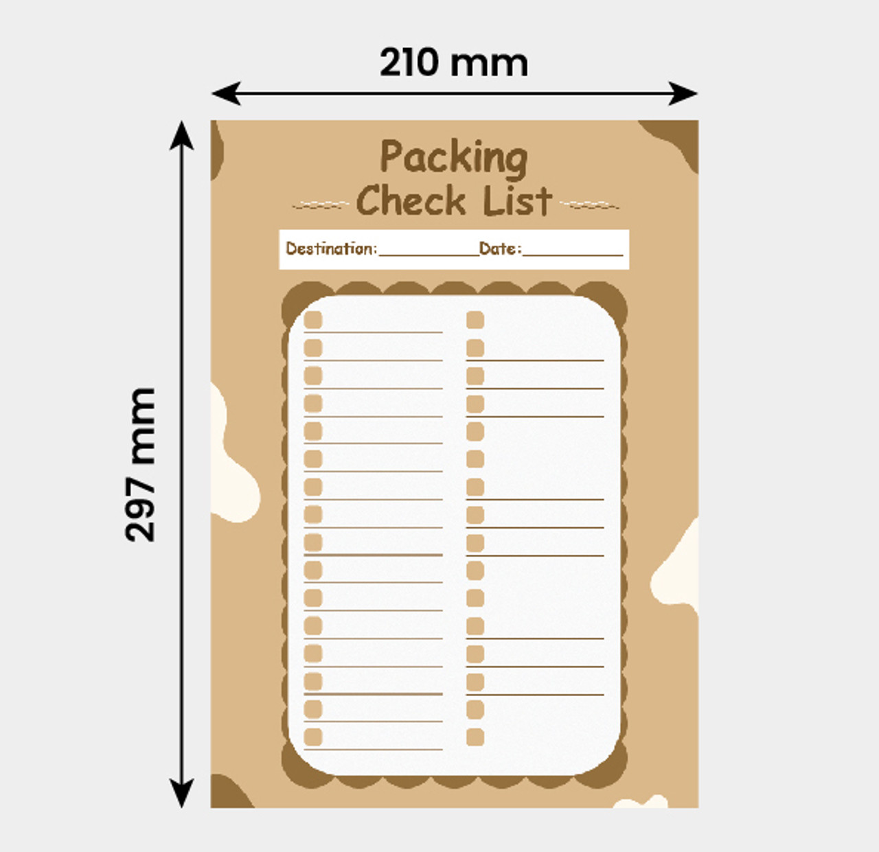 Packing Checklist