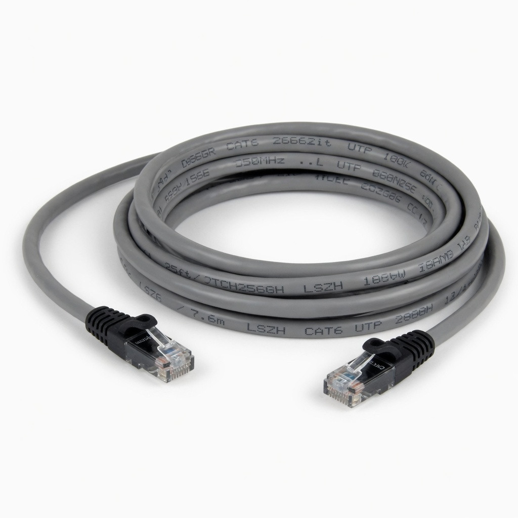 StarTech 25ft (7.6m) CAT6 Ethernet Cable - LSZH (Low Smoke Zero Halogen) - 10 Gigabit 650MHz 100W PoE RJ45 UTP Network Patch Cord Snagless w/St...