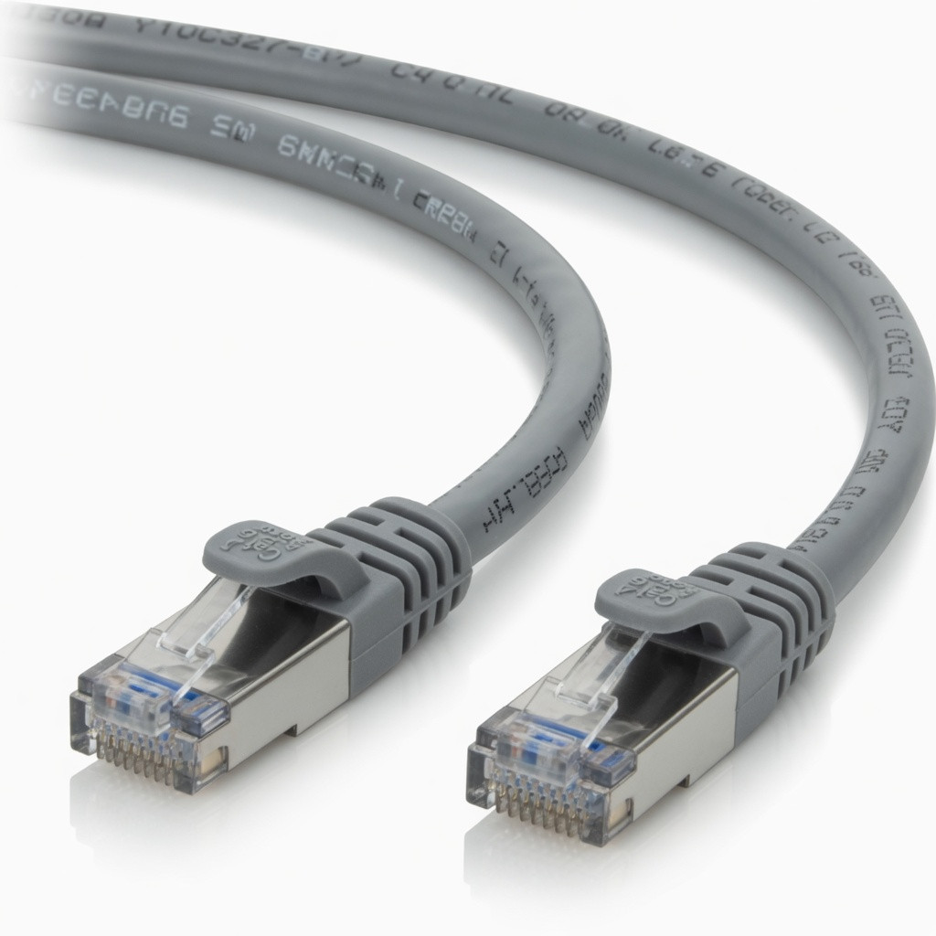 Rocstor Y10C327-GY 3ft Cat6 Gray Ethernet Molded Cabl 100% Copper Ul Rated Cable