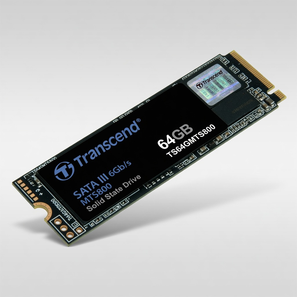 Transcend 64GB SATA III 6Gb/s MTS800 80 mm M.2 Solid State Drive (TS64GMTS800)