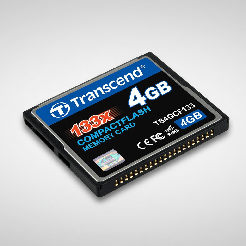 Transcend 4 GB 133X CompactFlash Memory Card TS4GCF133