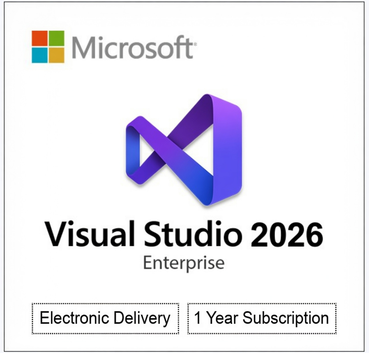 Microsoft Visual Studio 2026 Enterprise – Windows | 1 Year Subscription
