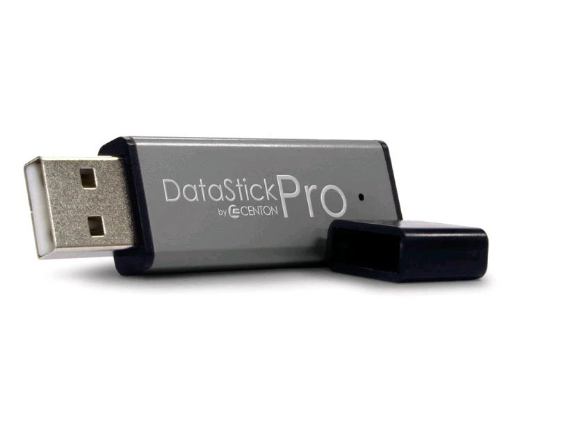Centon Electronics Centon DataStick Pro USB 2.0 Flash Drive 64GB x 10, Grey
