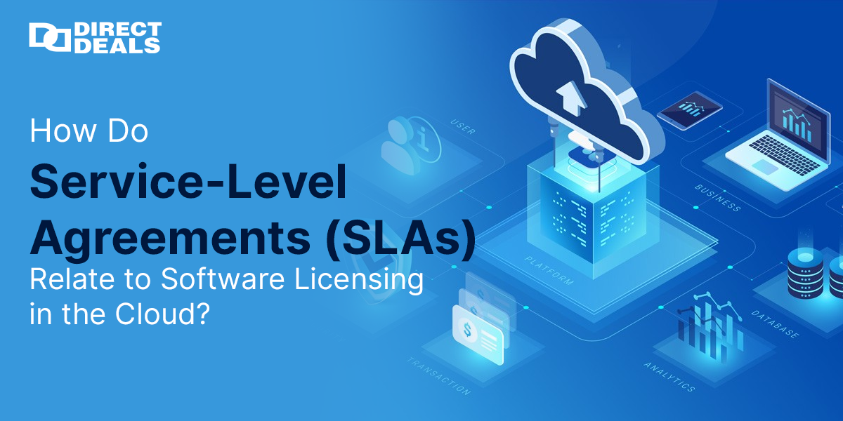 How Do Service-Level Agreements (SLAs) Relate to Software Licensing in the Cloud?