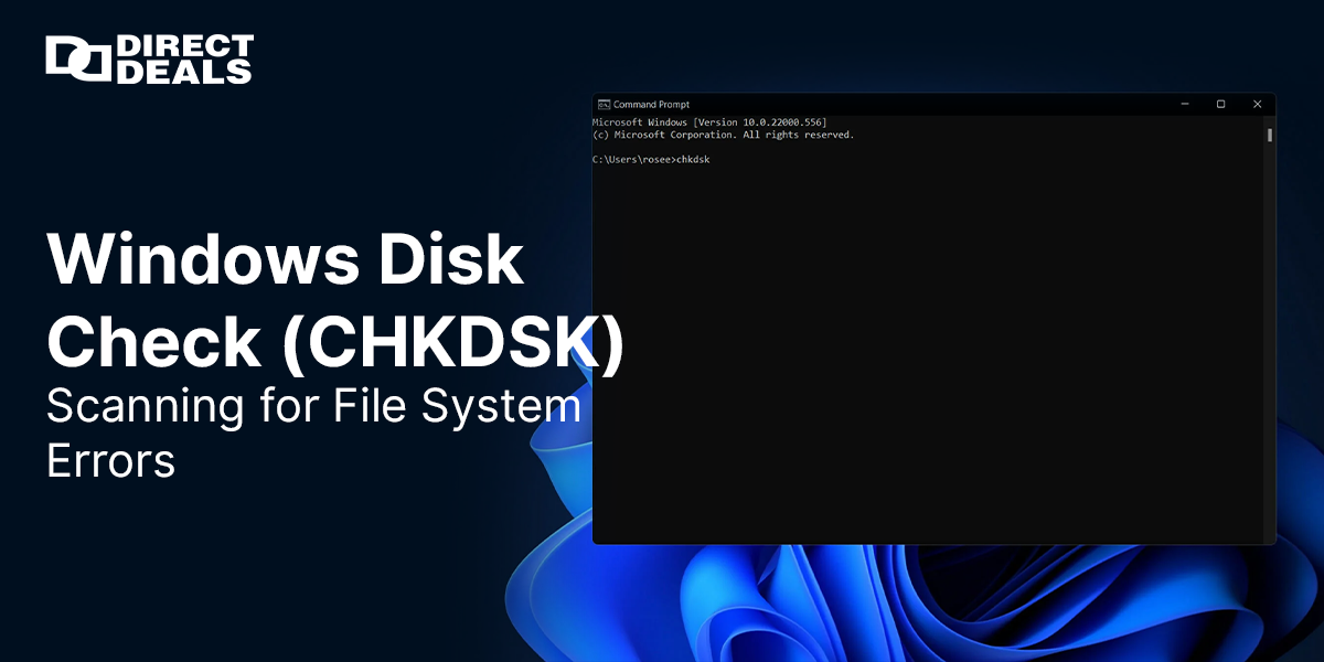 Windows Disk Check (CHKDSK) Scanning for File System Errors