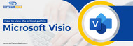 How can the critical path be viewed in Microsoft Visio?