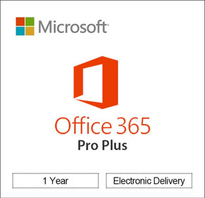  Microsoft Office 365 Pro Plus -1 Year - 1 User - Subscription 