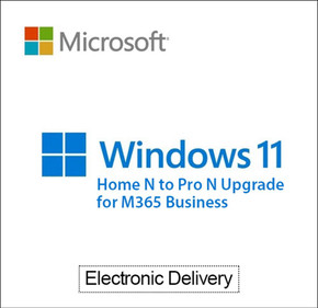Microsoft Windows 11 Home N to Pro N Upgrade - M365 Business License | 6447631 Microsoft Windows 11 Home N to Pro N Upgrade - M365 Business License | 6447631