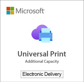Microsoft Universal Print Additional Capacity - Annual Subscription Microsoft Universal Print Additional Capacity - Annual Subscription