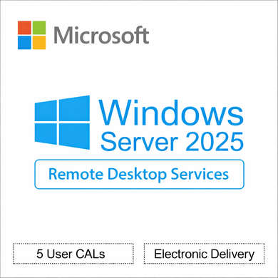 Windows Server 2025 RDS - 5 User CALs - Remote Desktop Services