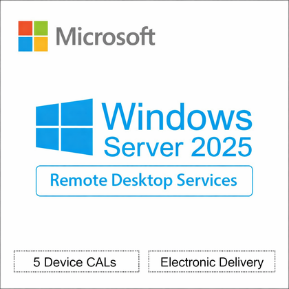Windows Server 2025 RDS - 5 Device CALs - Remote Desktop Services