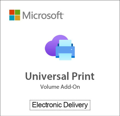 Microsoft Universal Print Volume Add-On (500 Jobs) - Windows - Annual Subscription Microsoft Universal Print Volume Add-On (500 Jobs) - Windows - Annual Subscription