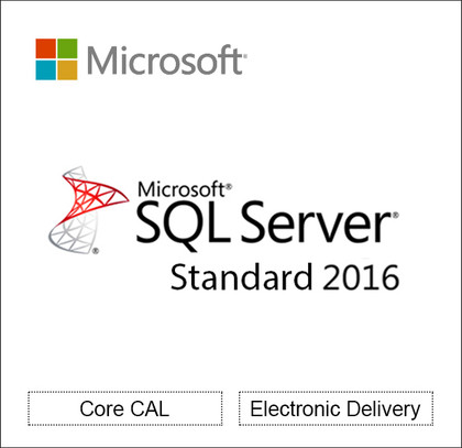 Microsoft SQL Server 2016 Standard Core License - 2 cores - Open License - level C - Win - Single Language Microsoft SQL Server 2016 Standard Core License - 2 cores - Open License - level C - Win - Single Language