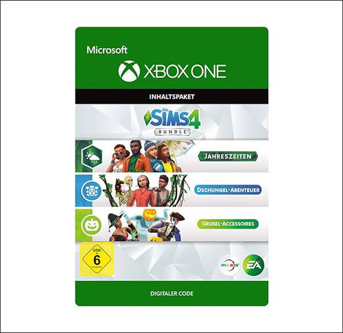 Microsoft The Sims 4 Bundle SeasonsJungle AdventureSpooky Stuff for Xbox One - ESD 