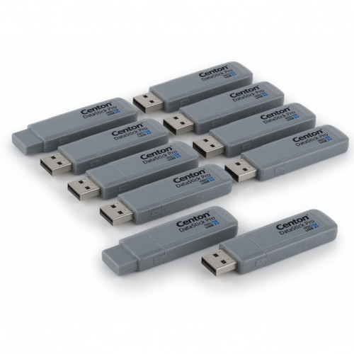 Centon Electronics Centon DataStick Pro USB flash drive - 8 GB - USB 2.0 - gray (pack of 10)