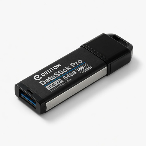 Centon Electronics Centon DataStick Pro USB flash drive - 64 GB - USB 3.0 - black - TAA Compliant