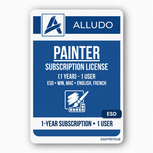 Alludo Painter Subscription license (1 year) - 1 user - ESD - Win, Mac - English, French