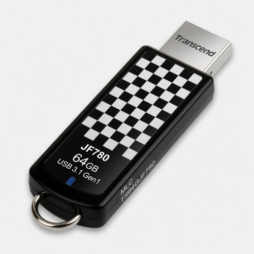 Transcend 64GB JF780 USB Flash Drive, USB3.1 Gen1, Classic Checkerboard Design, Pendrive, MLC - TS64GJF780