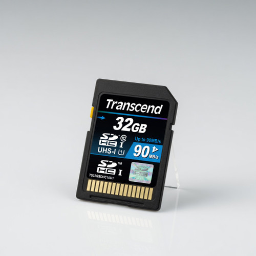 Transcend 32GB SDHC Class 10 UHS-1 Flash Memory Card Up to 90MB/s (TS32GSDHC10U1)