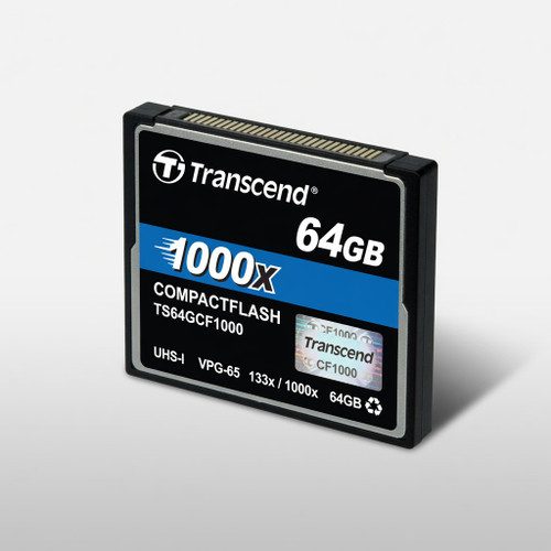 Transcend 64GB CompactFlash Memory Card 1000x (TS64GCF1000)