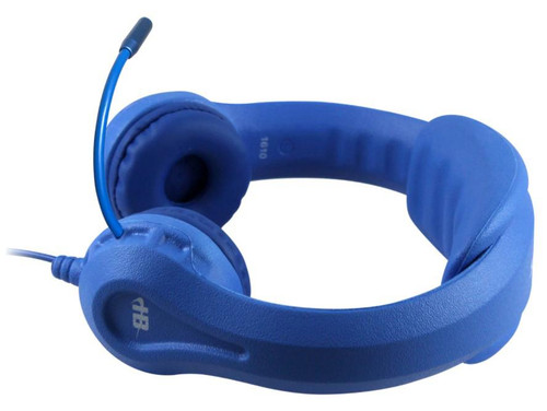 HamiltonBuhl Kid's Flex-Phones TRRS Headset with Gooseneck Microphone, Blue