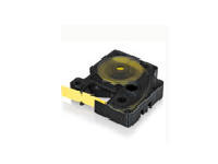 DYMO Rhino Industrial Heat-Shrink Labels, 1/2" Tube, Black Print on Yellow