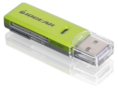 IOGEAR USB 2.0 SD Portable Card Reader - Dual Slot - Rate Up To 480Mbps - USB Powered - SDXC/SDHC/SD/Micro SDXC/Micro SD/Micro SDHC/M2/MS/CF/UHS-I ...