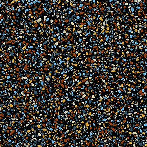 Nero Terrazzo Matrix, 2" x 2", Everform® Solid Surface, Solid Surfacing