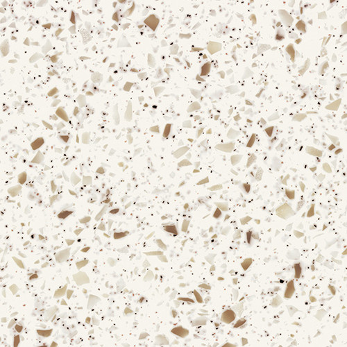 Blanco Terrazzo, 2" x 2", Everform® Solid Surface, Solid Surfacing