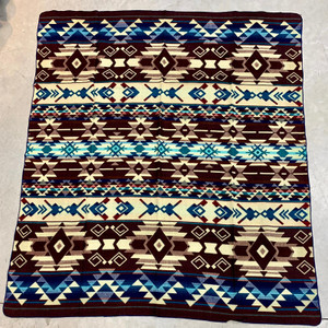 Blanket Geometric -  Multi Blue