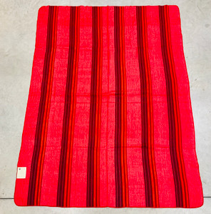Blanket Strips - Burgundy/Orange