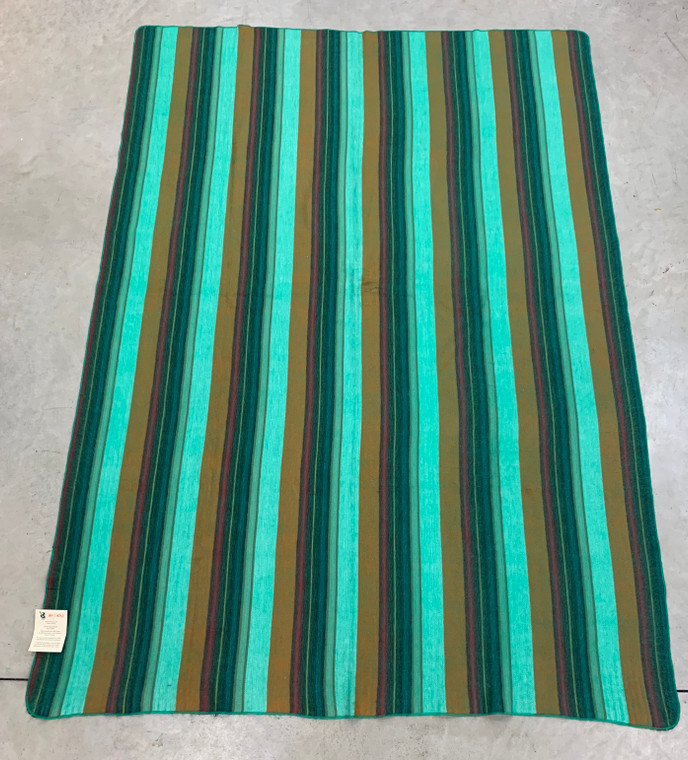 Blanket Thin Strips - Brown/Green