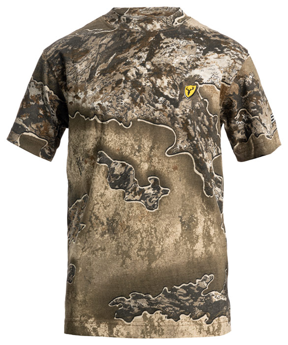 Shieldâ„¢ Youth Fused Cotton S/S Top - Realtree Excape (Realtree Excape)