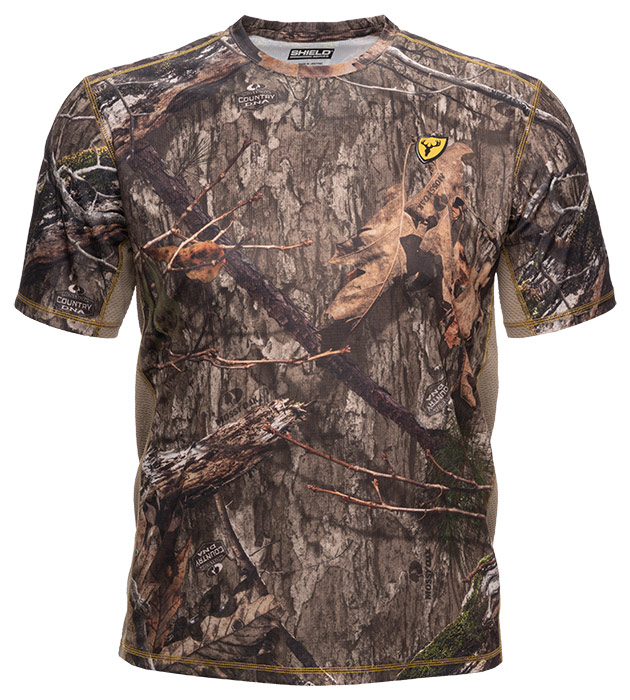 Shield Series Angatec Short Sleeve Performance Shirt - MO DNA (Mossy Oak Country DNA)