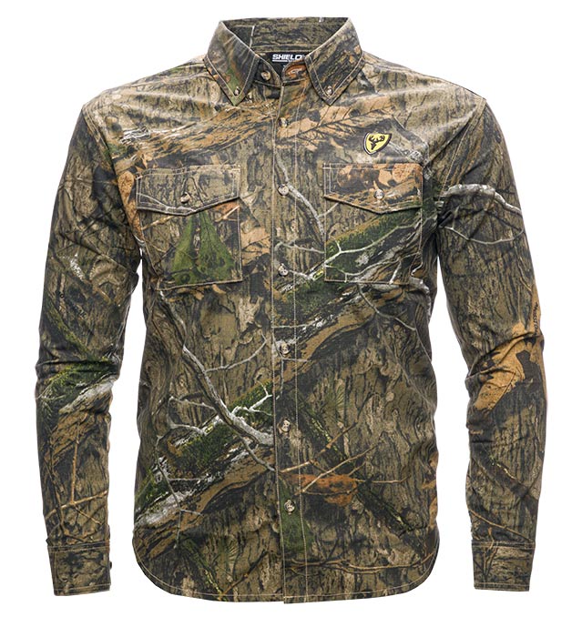 Shieldâ„¢ Fused Cotton Field Shirt - MO DNA (Mossy Oak Country DNA)