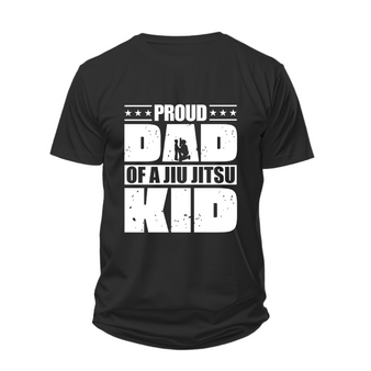 PROUD JIU JITSU DAD T-SHIRT BLACK