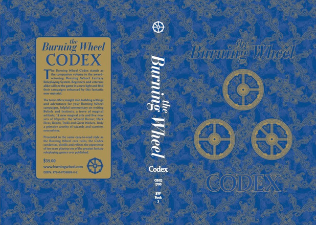 Burning Wheel Codex Cover Burning Wheel Codex Cover
