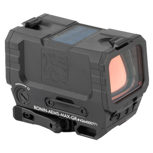 Holosun Technologies, Ronin AEMS MAX, Green Dot, Non-Magnified, Multiple Reticle System (MRS), 32 MOA Circle with 2 MOA Dot, Shake Awake, Solar Failsafe, Anodized Finish, Black
