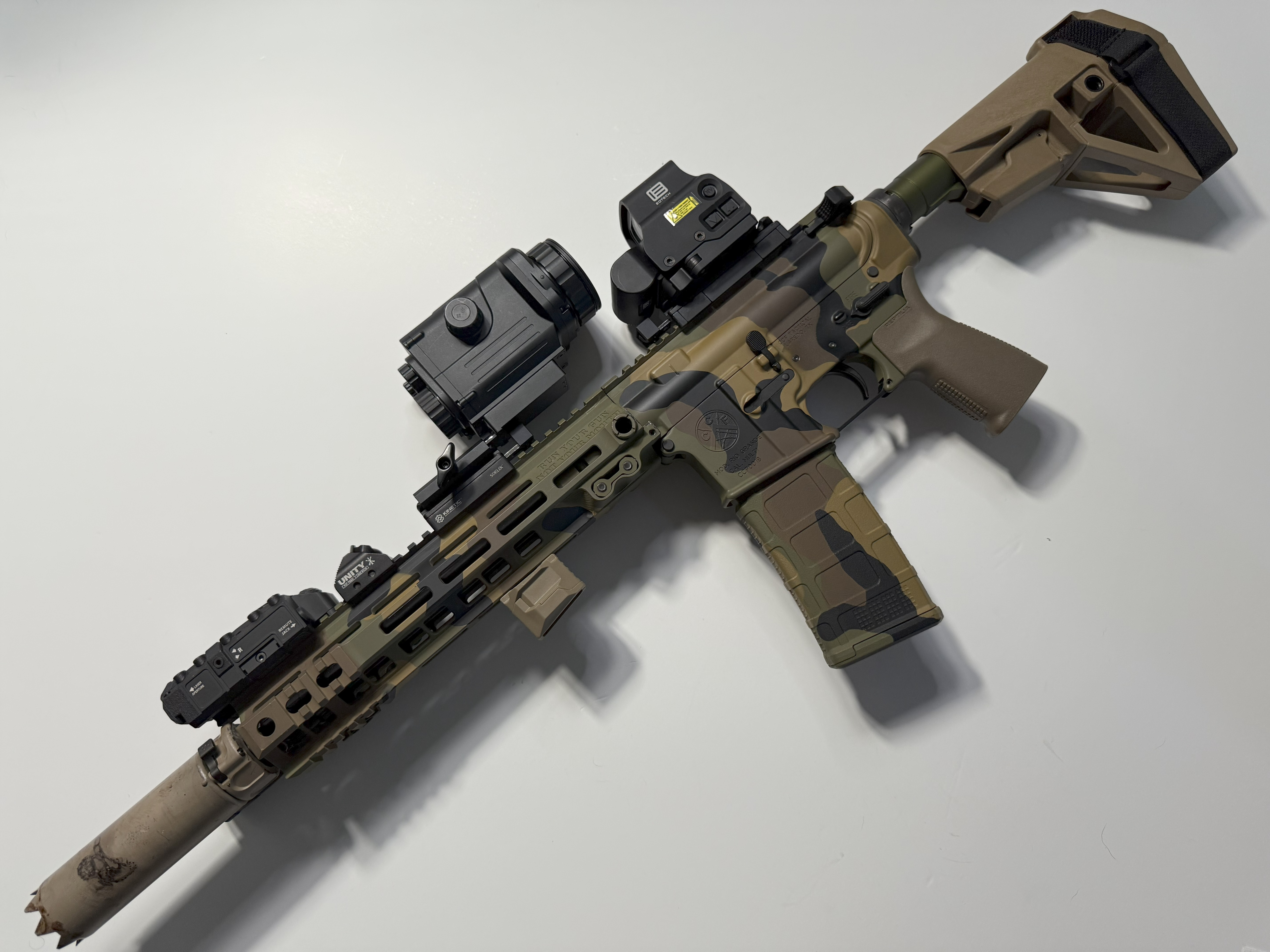 CETS Full Camo 11.5 AR15 w/ Geissele Rail