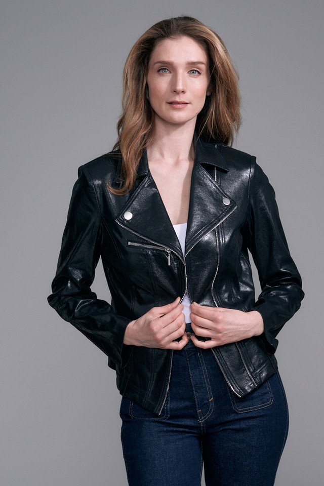 Black Patent Distressed