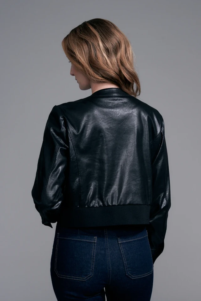 Samantha Vegan Leather Jacket