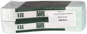 Huron Currency Band $200 Green (20,000 pcs)