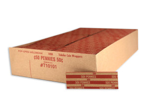 Huron Flat Coin Wrapper (Penny 1000 pcs) Huron Flat Coin Wrapper (Penny 1000 pcs)