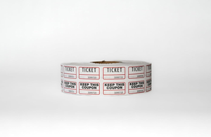 Huron Ticket Rolls (White) Huron Ticket Rolls (White)