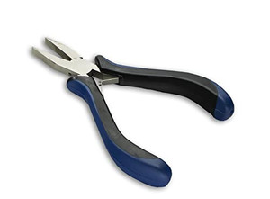 Huron Precision Pliers, Springloaded, Flat Nose, 4.75 In Huron Precision Pliers, Springloaded, Flat Nose, 4.75 In