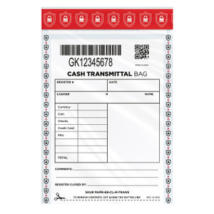 Nelmar 6x9 Cash Transmittal Bag (100) Nelmar 6x9 Cash Transmittal Bag (100)