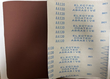 Huron aluminum oxide abrasive cloth sheet, 180 grit, HASG0118