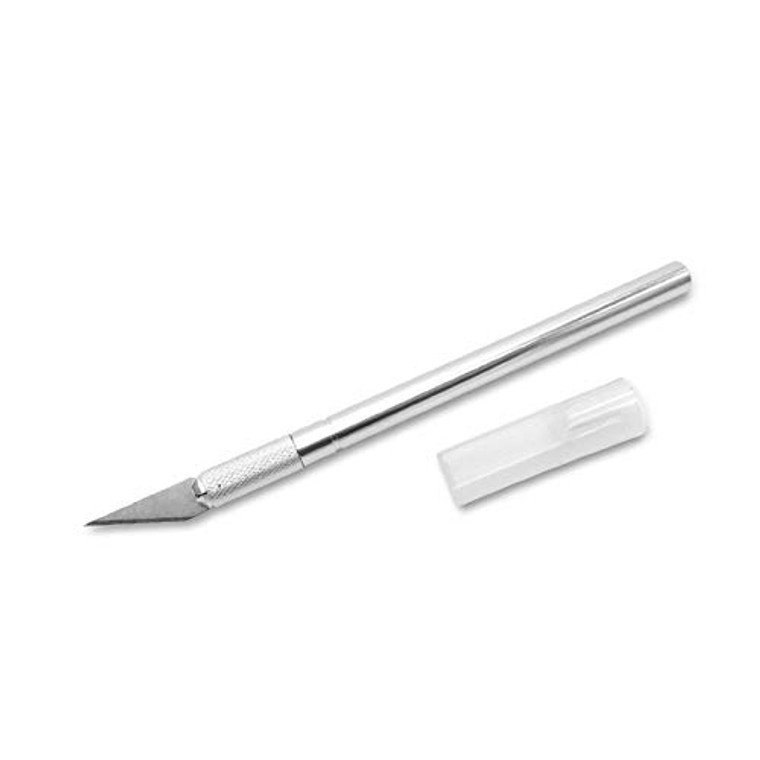 SMB Precision Aluminum Hobby Knife w/Cap, 11 Blade (1/4/10/25/100)